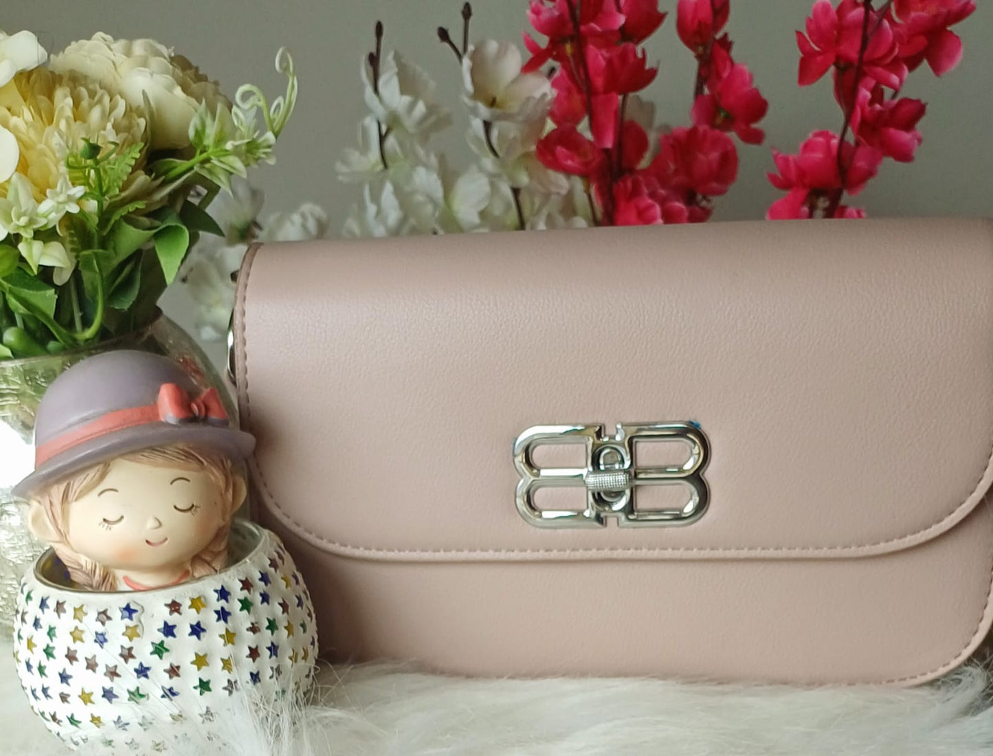 Peach B Lock Sling Bag
