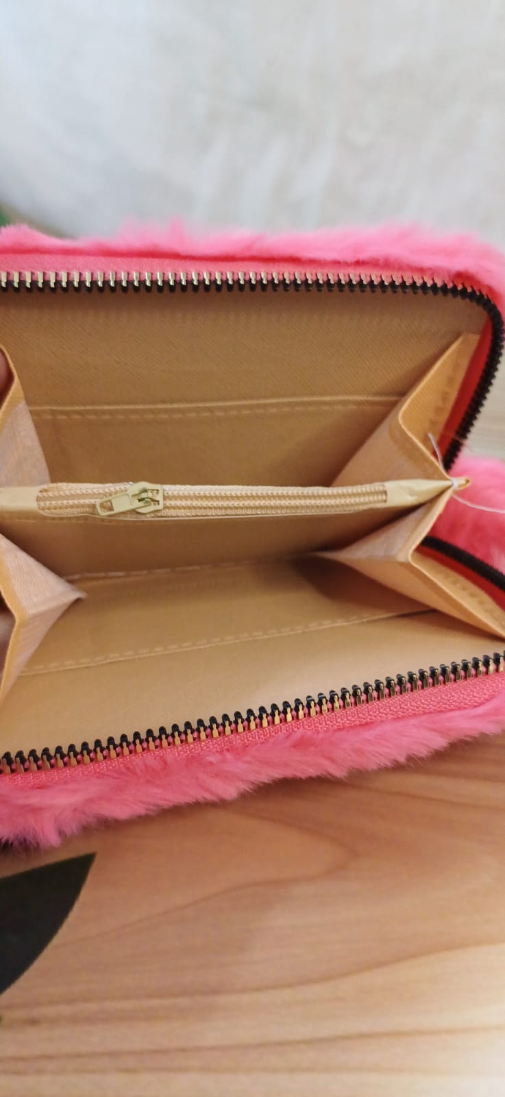 Cute PINK Fur Pocket Wallet