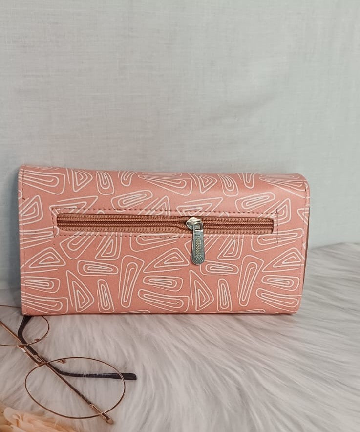 Printed Pink Wallet