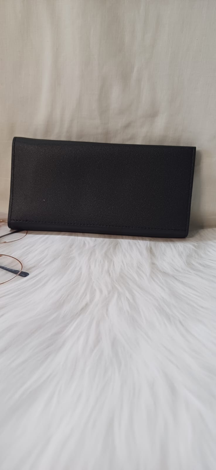Black Square Lock Wallet