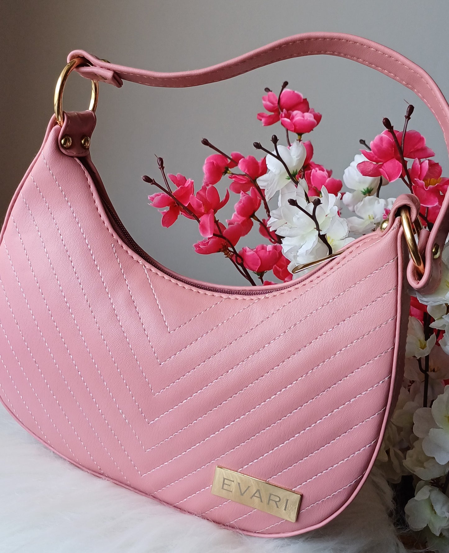 Brown U-Shaped Sling Bag