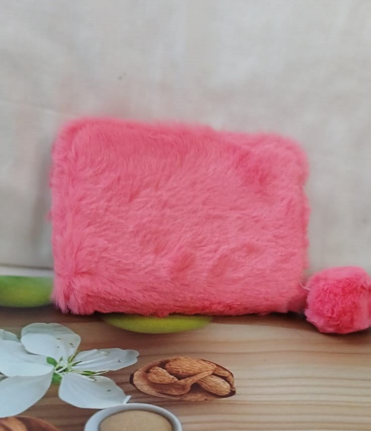 Cute PINK Fur Pocket Wallet