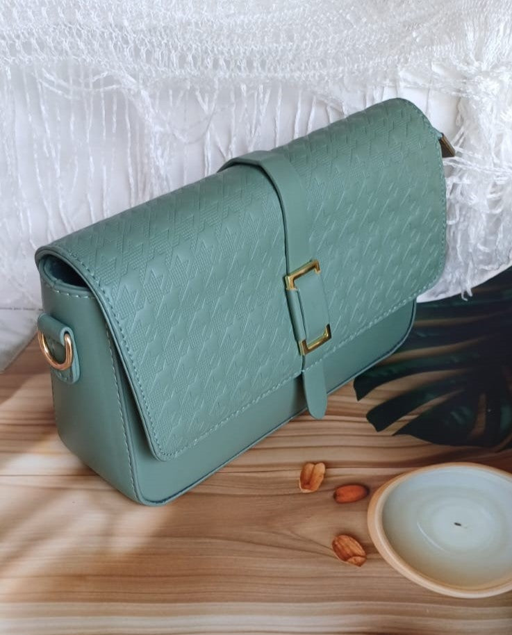Green I Lock Sling Bag