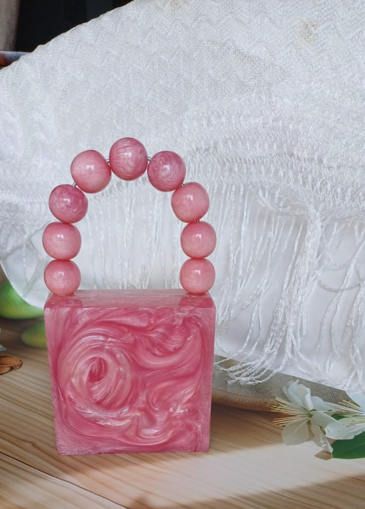 Light Pink Marble Sling Bag