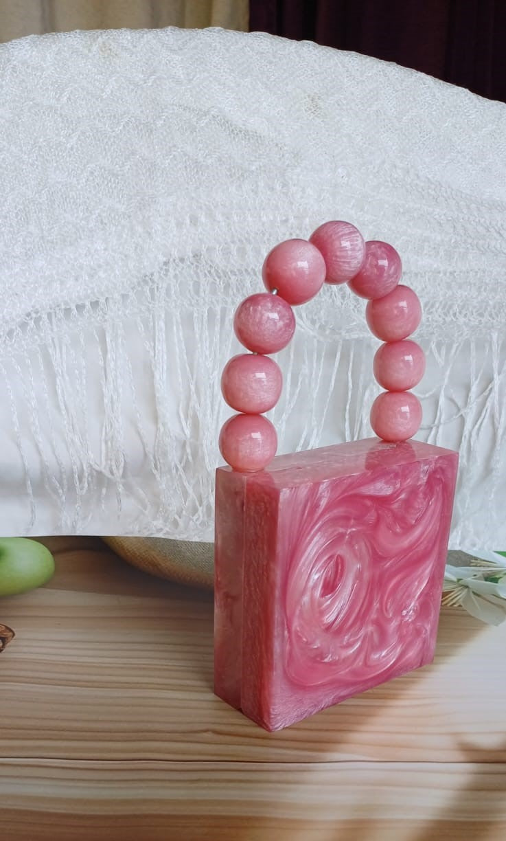 Light Pink Marble Sling Bag
