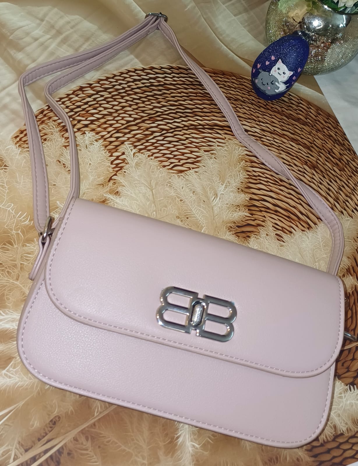 Peach B Lock Sling Bag