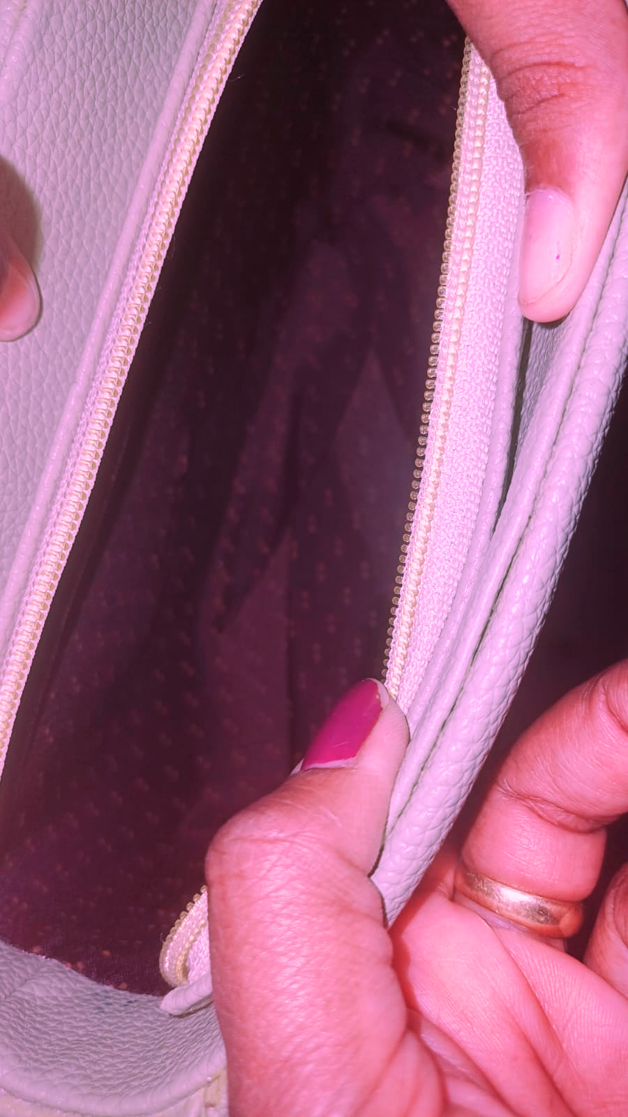 Pink Mickey Lock Sling Bag