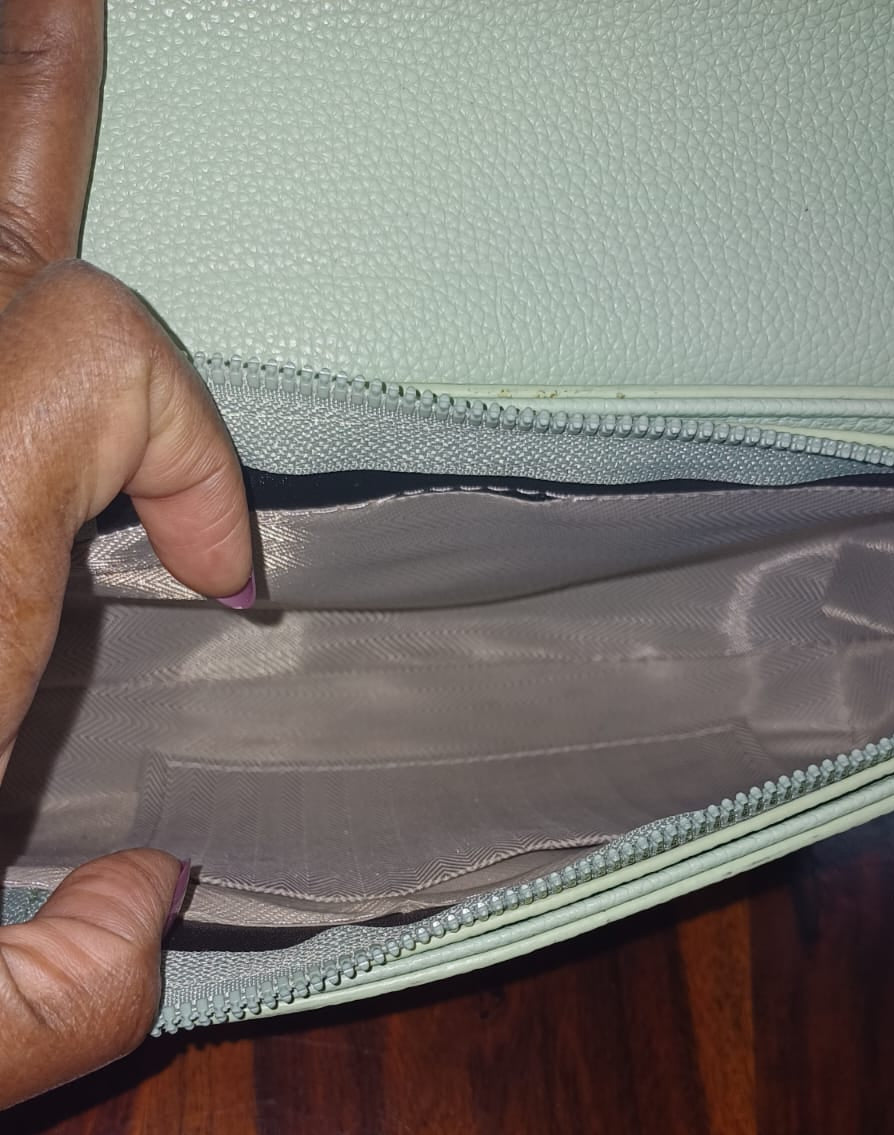 Green Textured Sling Bag