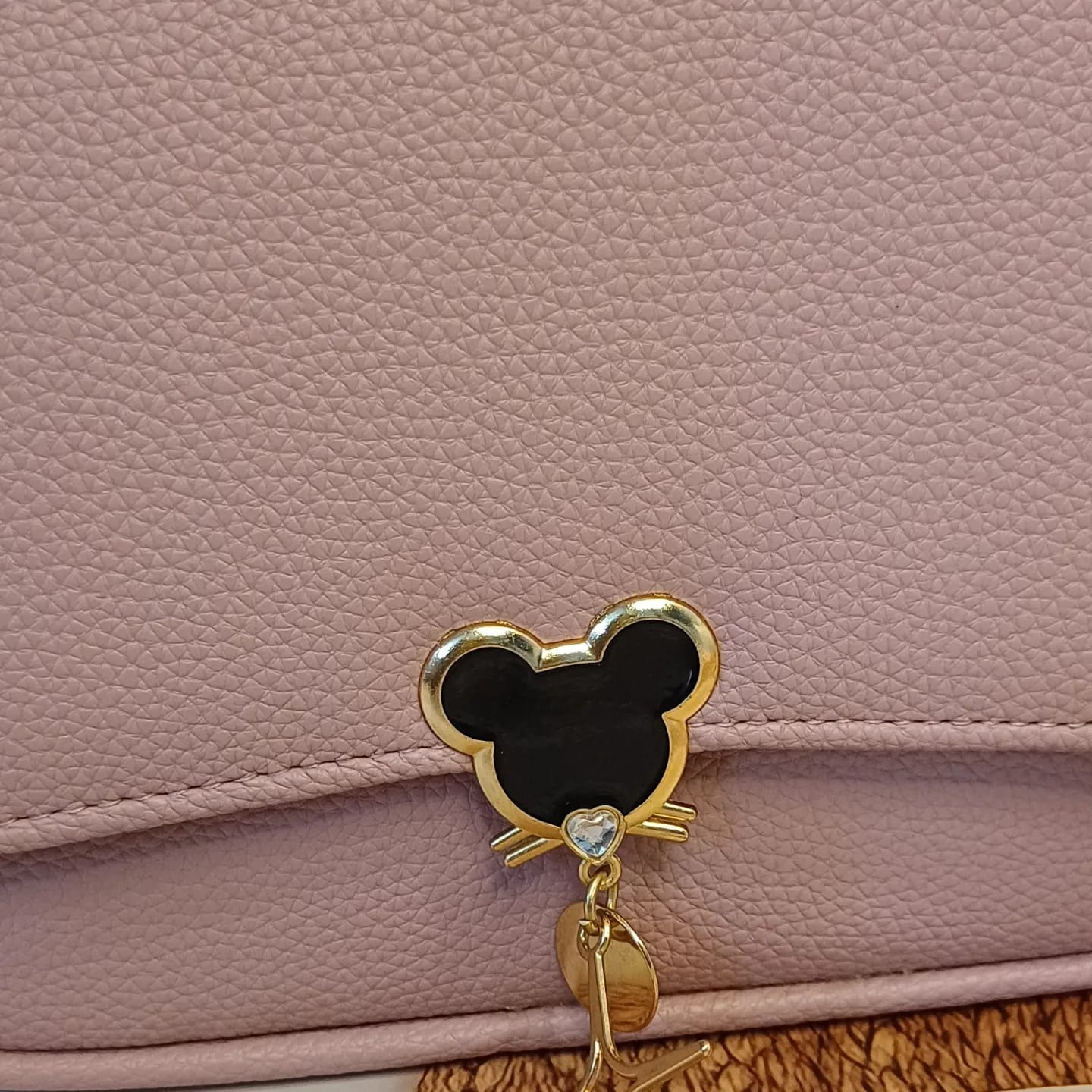 Pink Mickey Lock Sling Bag