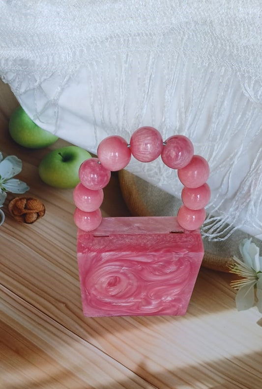 Light Pink Marble Sling Bag
