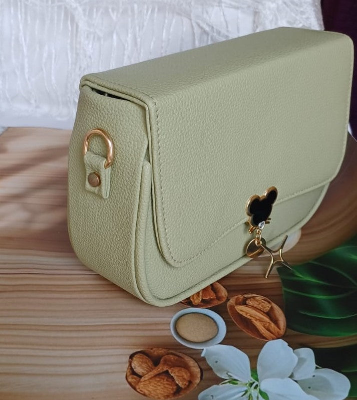 Green Mickey Lock Sling Bag