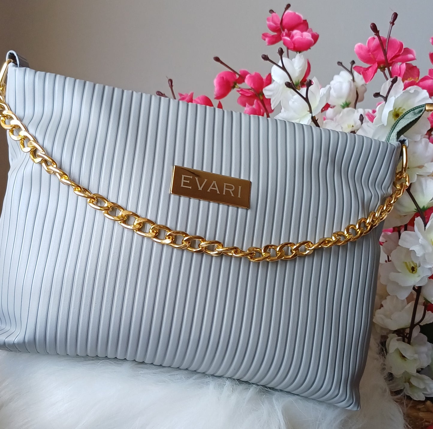 Grey Stripes Quilt Sling