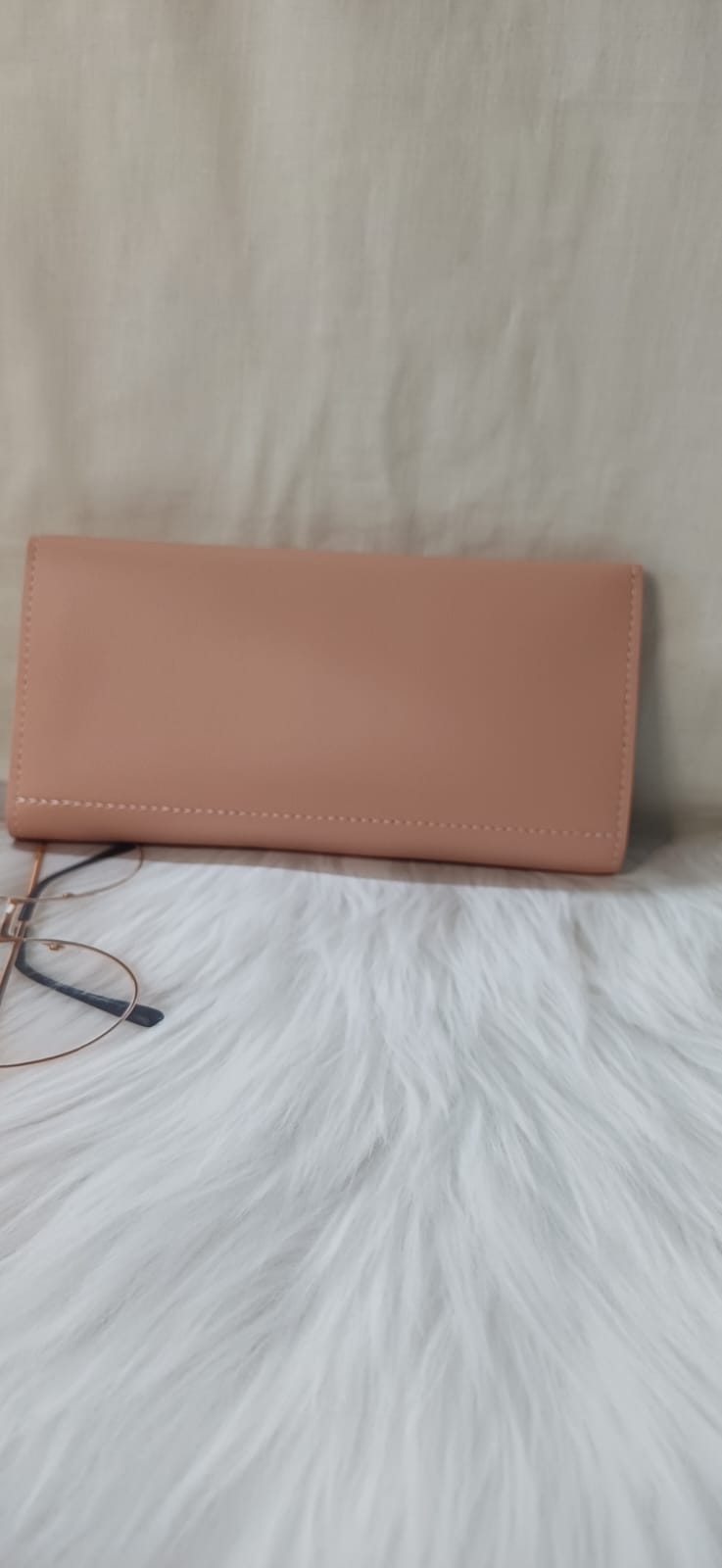 Pink Square Lock Wallet