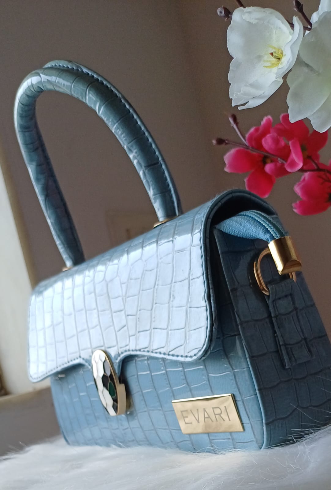 Blue Panda Lock Sling Bag