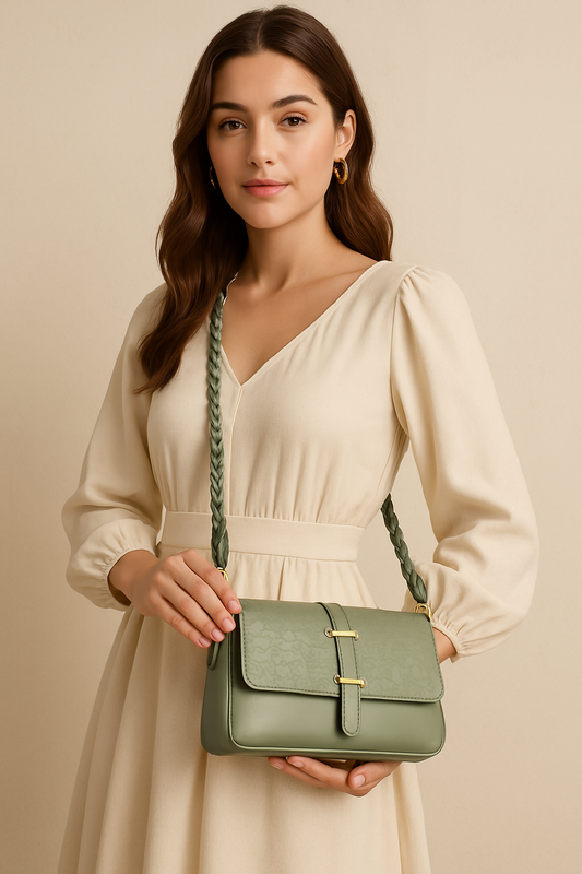 Green I Lock Sling Bag