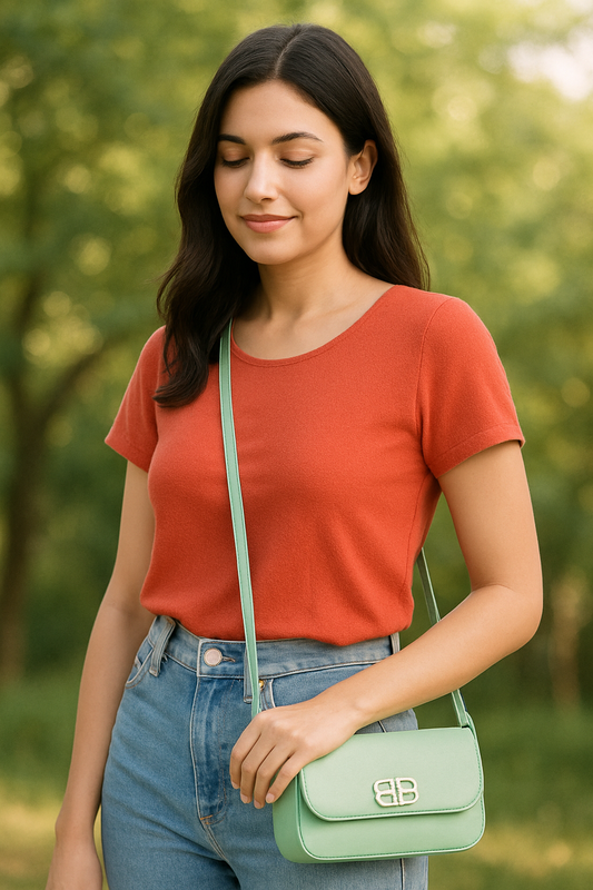 Blue B Lock Sling Bag