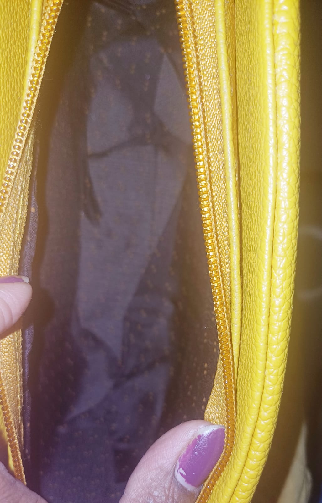 Yellow Mickey Lock Sling Bag